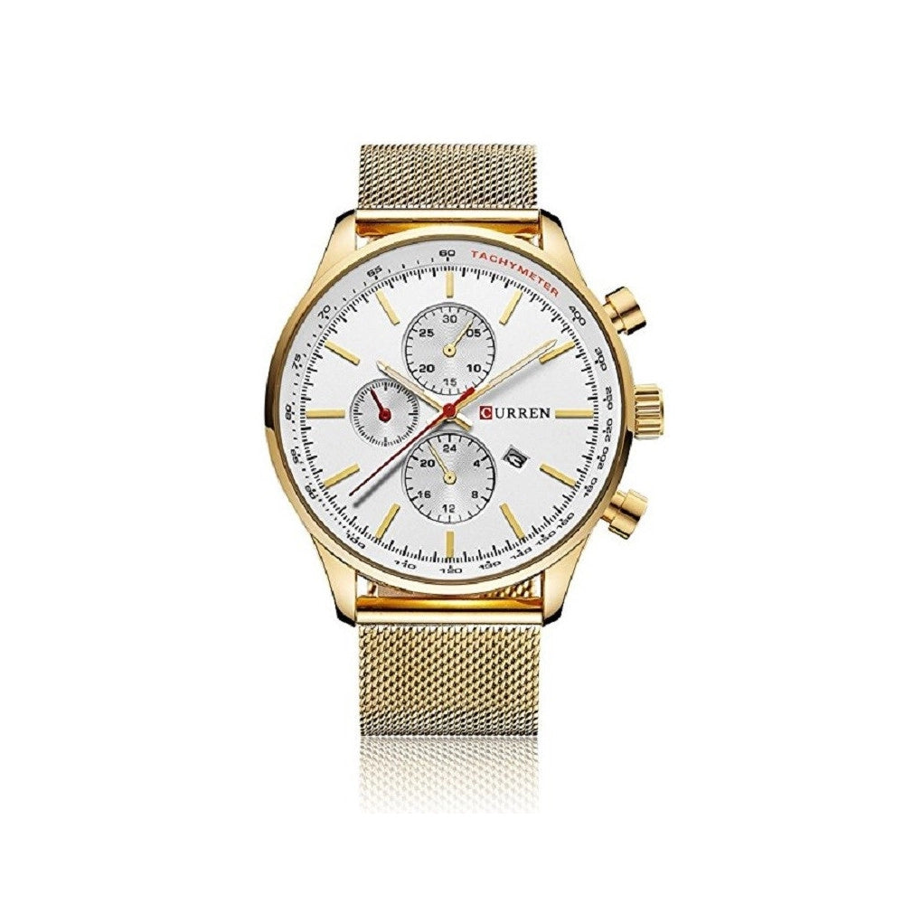 Trade Shop - Curren Uomo Analogico Orologio Al Quarzo Di Lussocinturino Lega Water Resistant -