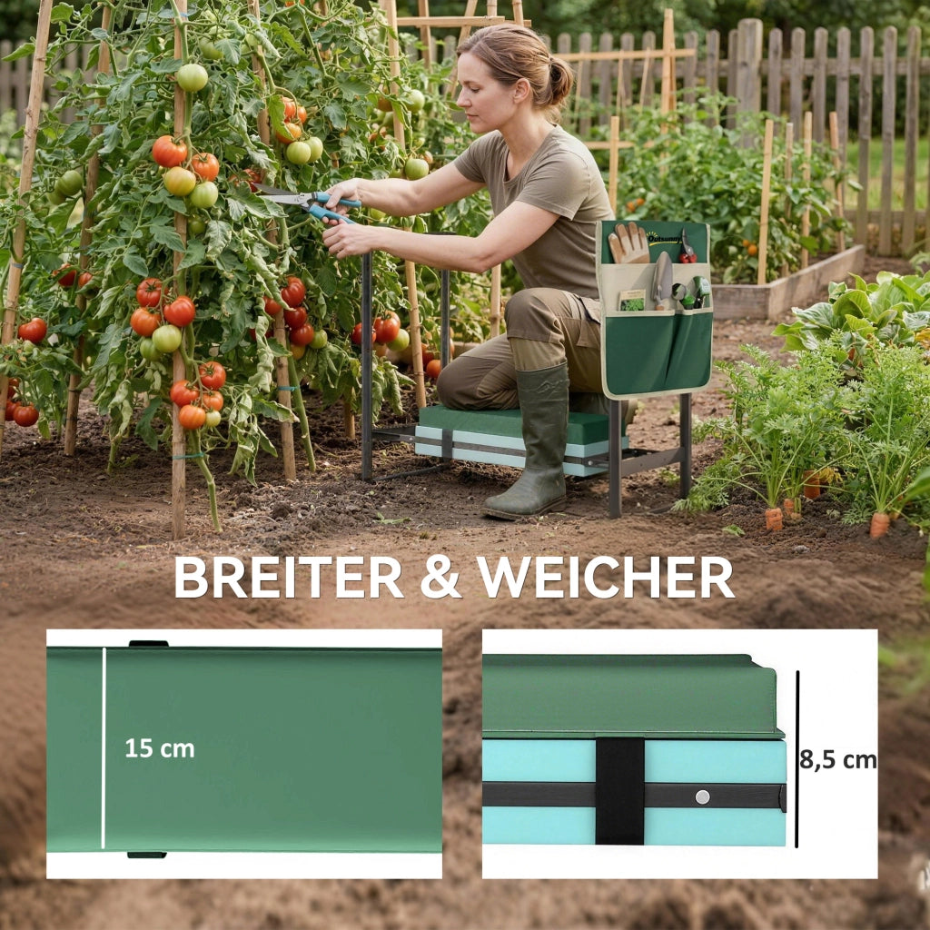 Cuscino e Sgabello da Giardino ¨C zephmum ¨C Grigio, Polipropilene, 150 kg