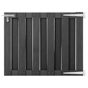 Cancello da Giardino in WPC 100x80 cm Grigio 49082