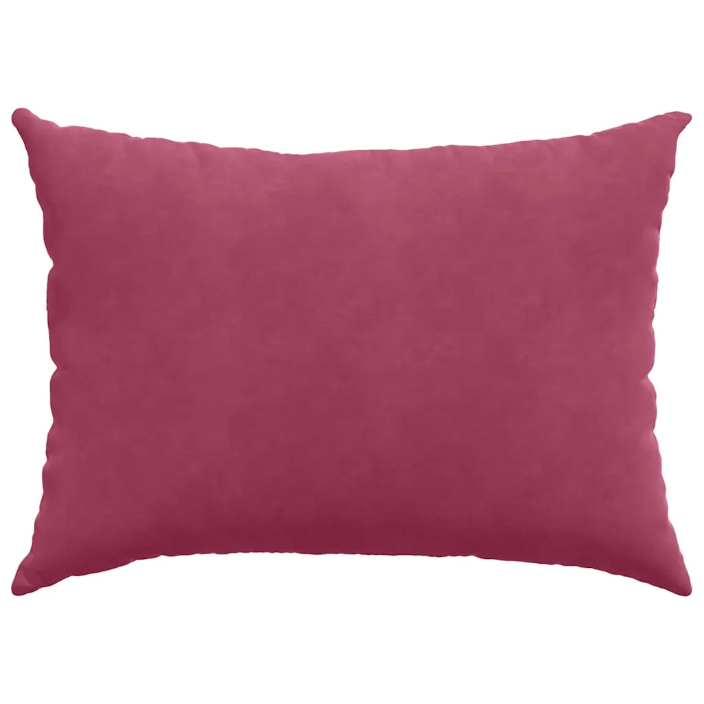 Cuscini da Divano 2 pz | Cuscini per sedie Rosso Vino 70 x 50 cm Tessuto in Cords