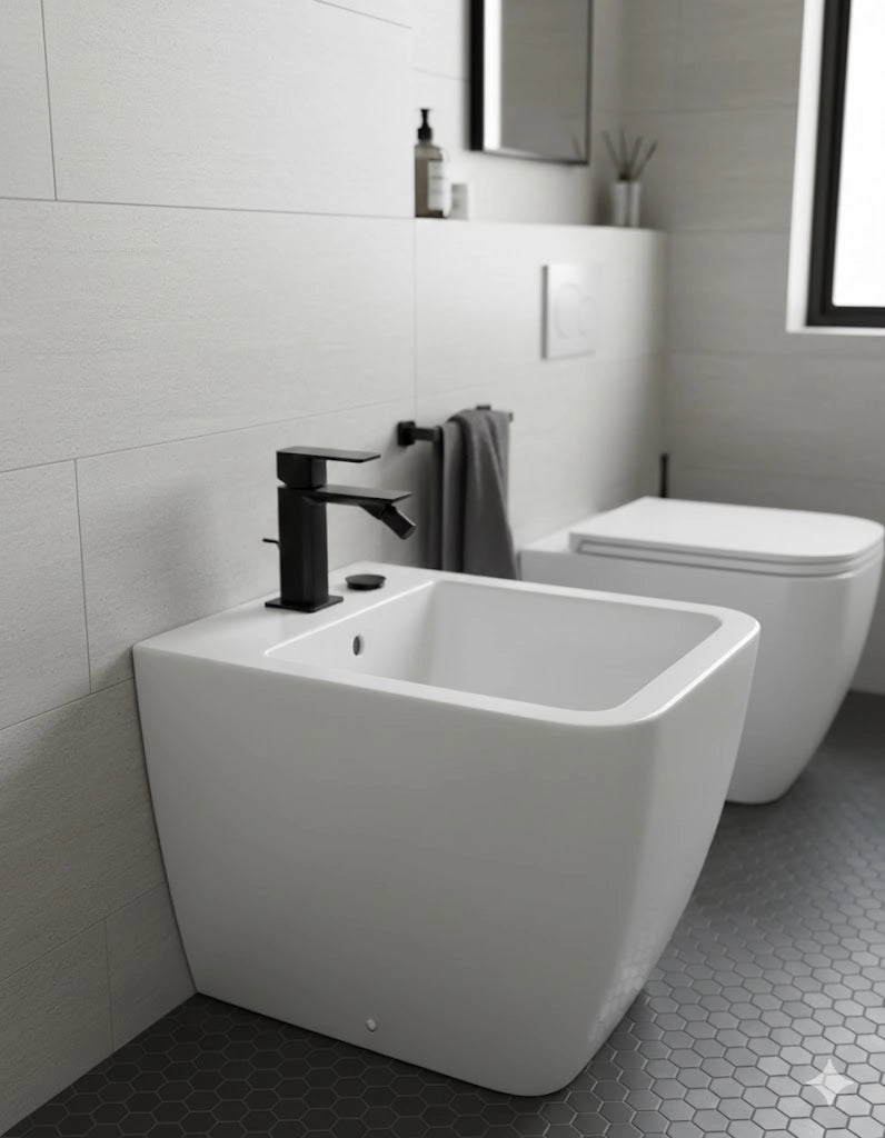 MISCELATORE BIDET LINEA ICON- Nero Opaco- MARIA- pezzi 1