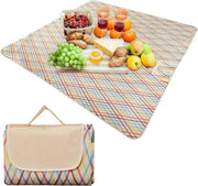 Pavillon impermeabile per picnic XXL 200 x 200 cm - Grande formato con maniglia di trasporto - Asciugabile deken per campeggio deken da spiaggia - Senza sabbia e ripiegabile - Per spiaggia campeggio giardino viaggi