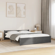 Giroletto Grigio in Legno Massello 135x190 cm 4FT6 Double cod mxl 60347