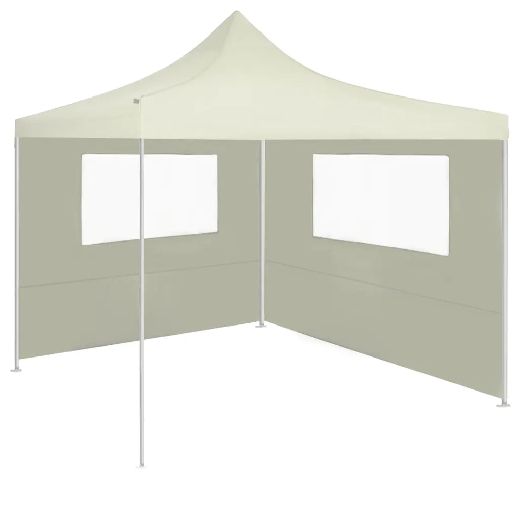 Parete con Finestre per Gazebo 4x2 m Crema CFW6072724