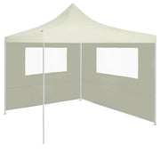 Parete con Finestre per Gazebo 4x2 m Crema CFW6072724