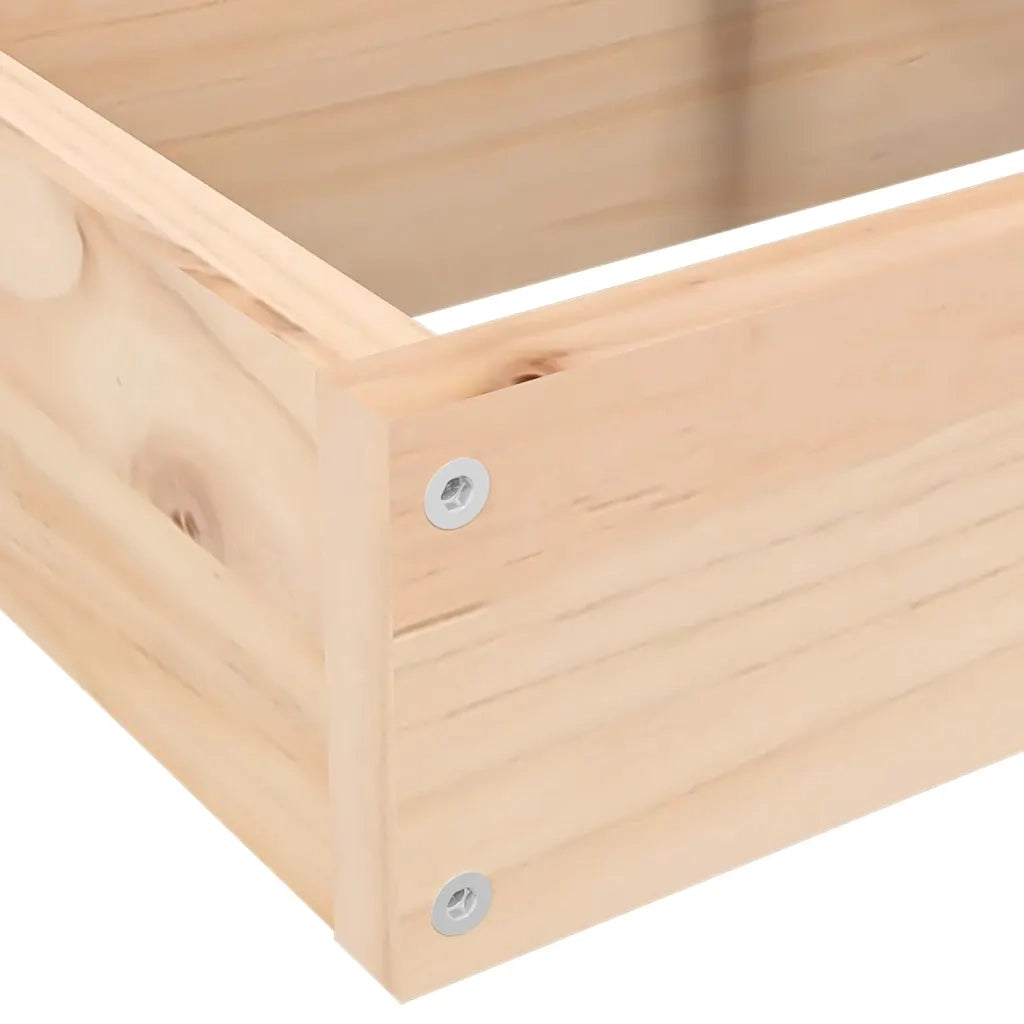 Fioriera da Giardino-Vaso da Esterno 4 Ripiani 80,5x79x36cm Legno Massello Pino
