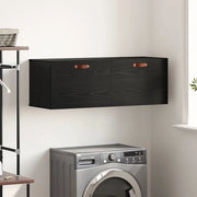 Mobiletto a muro Rovere Nero 100 x 36,5 x 35 cm