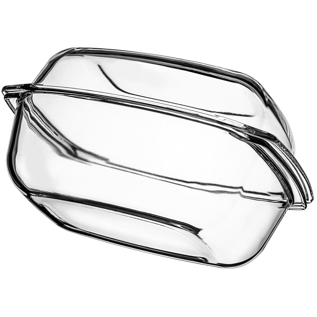 Teglia da forno rettangolare in vetro grande KADAX da 7 litri con coperchio