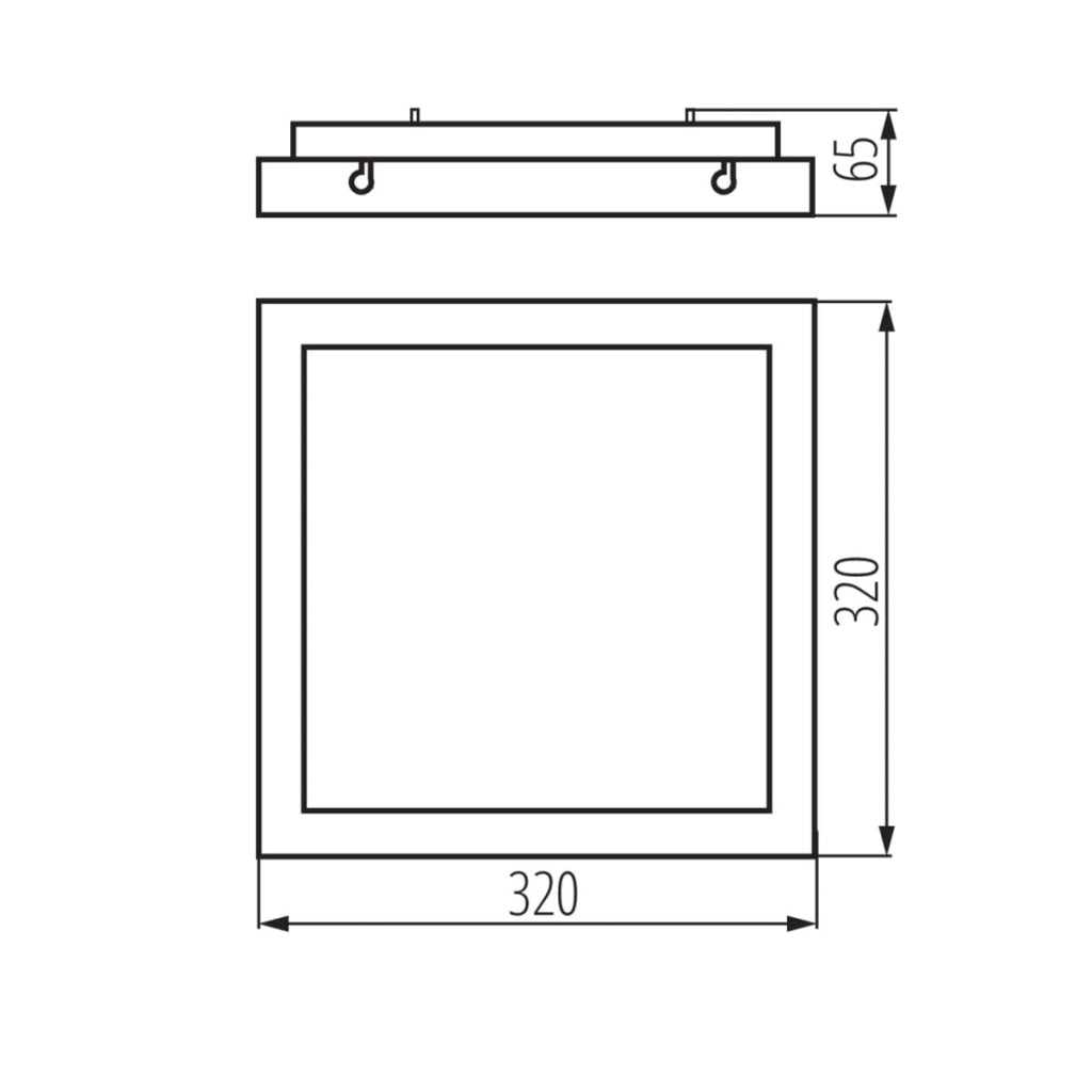 Plafoniera LED con sensore movimento Kanlux Tybia 25W 4000K