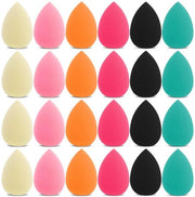 Sfere per trucco 24 pezzi - Mini sfere per trucco - Idrafile/Latex free - Per uso asciutto/Naturale - Riciclabili - 3,3 × 2 cm - Blender per trucco