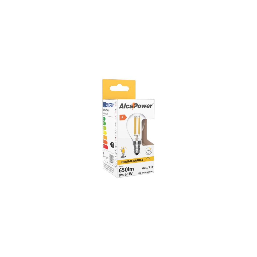 Lampadina a Led Mini Sfera Dimmerabile 6W 4000K E14