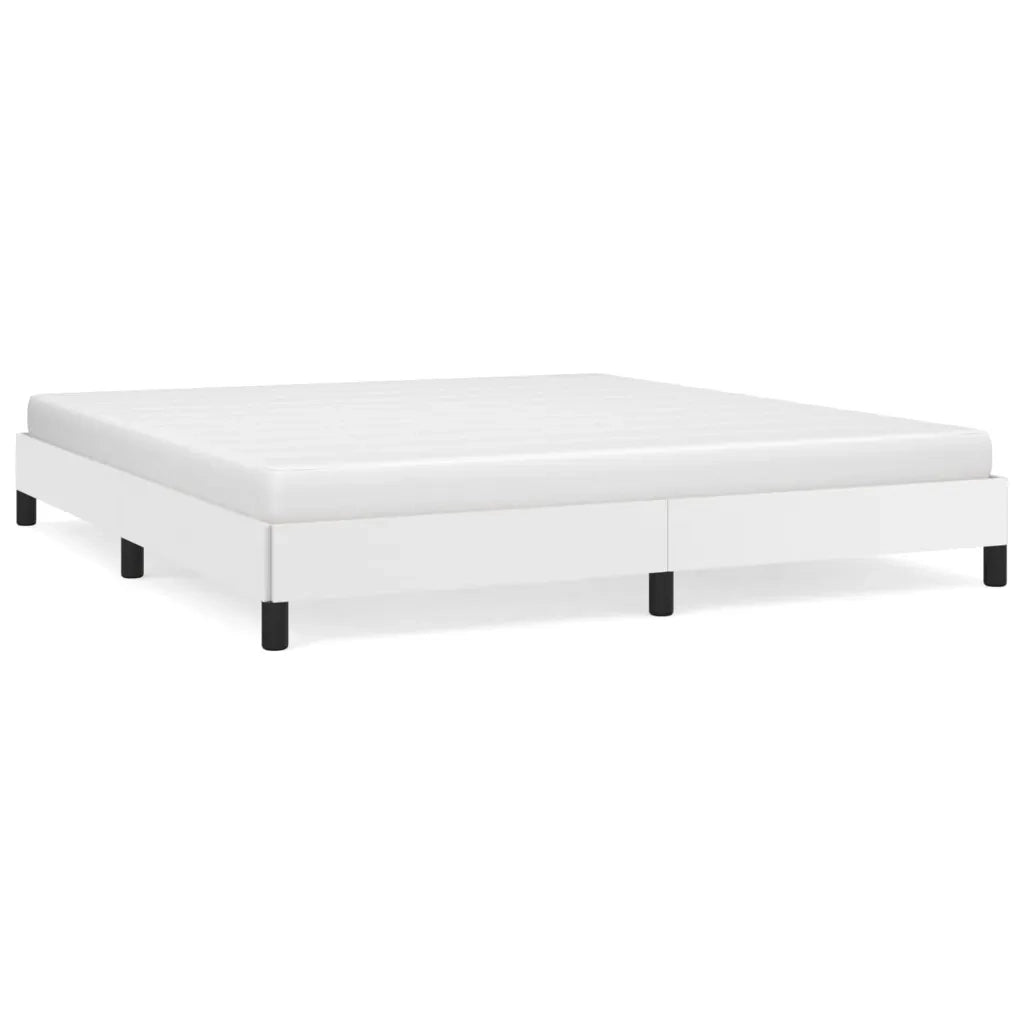 Giroletto-Struttura Letto Bianco 160x200 cm in Similpelle 568438