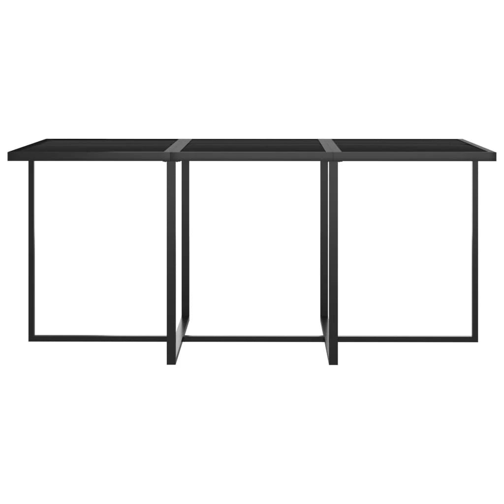 Set di mobili da giardino mobili da esterno 11 pezzi con cuscini resina intrecciata grigia 02_0015413