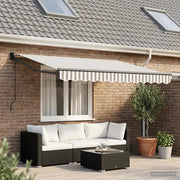 Tenda retrattile Grigio chiaro e bianco 3,5 x 2,5 m 3425961