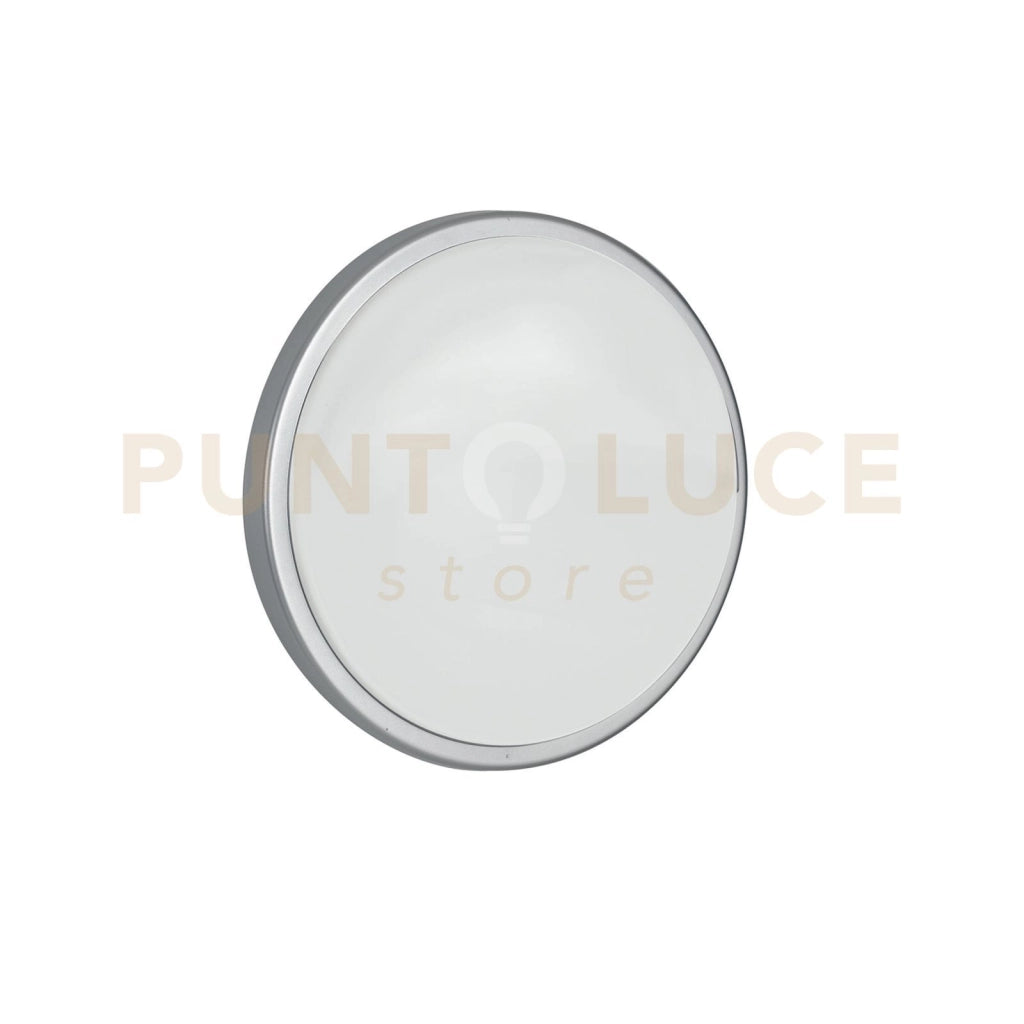 LED-EVER-XL SIL PLAFONIERA LED EVER SILVER TONDA 28W 3750LM CCT 3000K Luce calda,4000K Luce naturale IP65 30X7,8CM