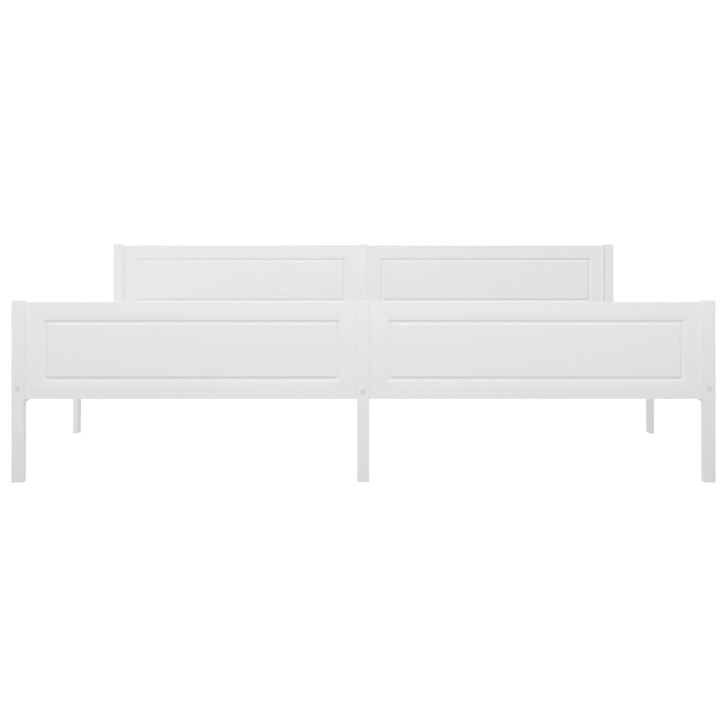 Giroletto Bianco in Legno Massello di Pino 200x200 cm