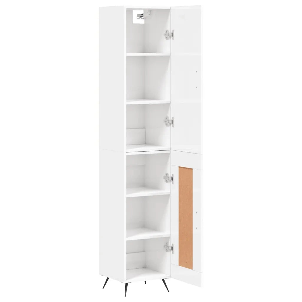 Credenza 34,5x34x180 cm in Legno Multistrato Bianco Lucido 3199083