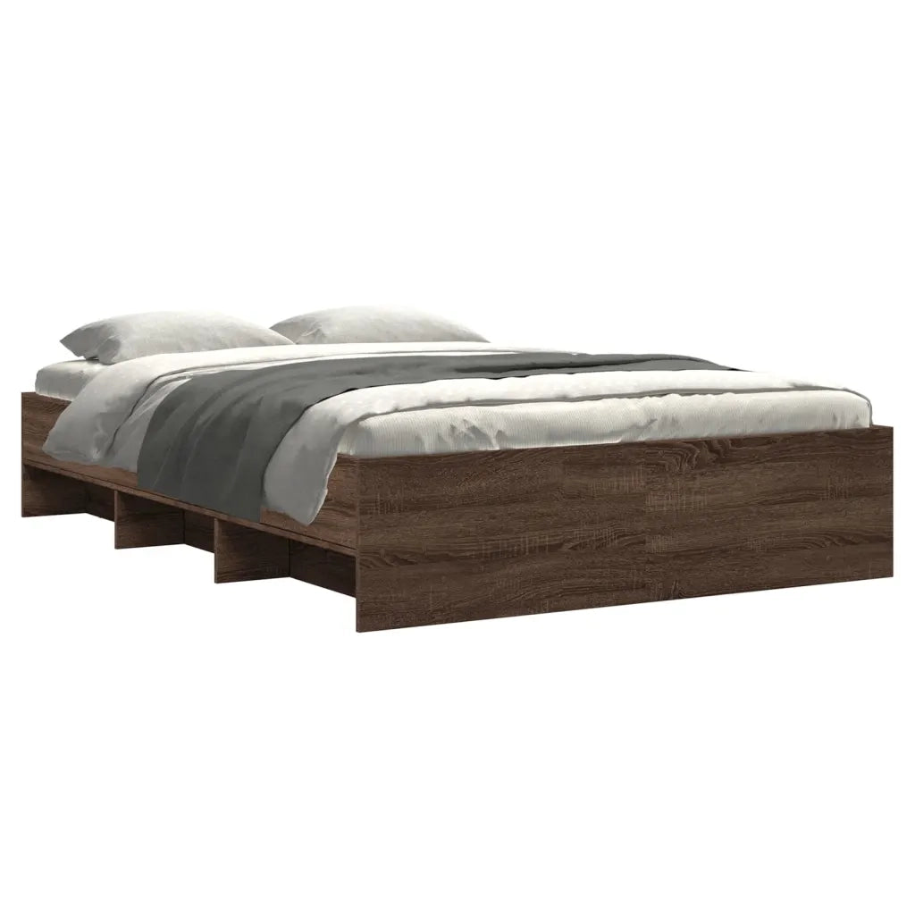 Giroletto senza Materasso Rovere Marrone 140x190 cm Truciolato 3295687