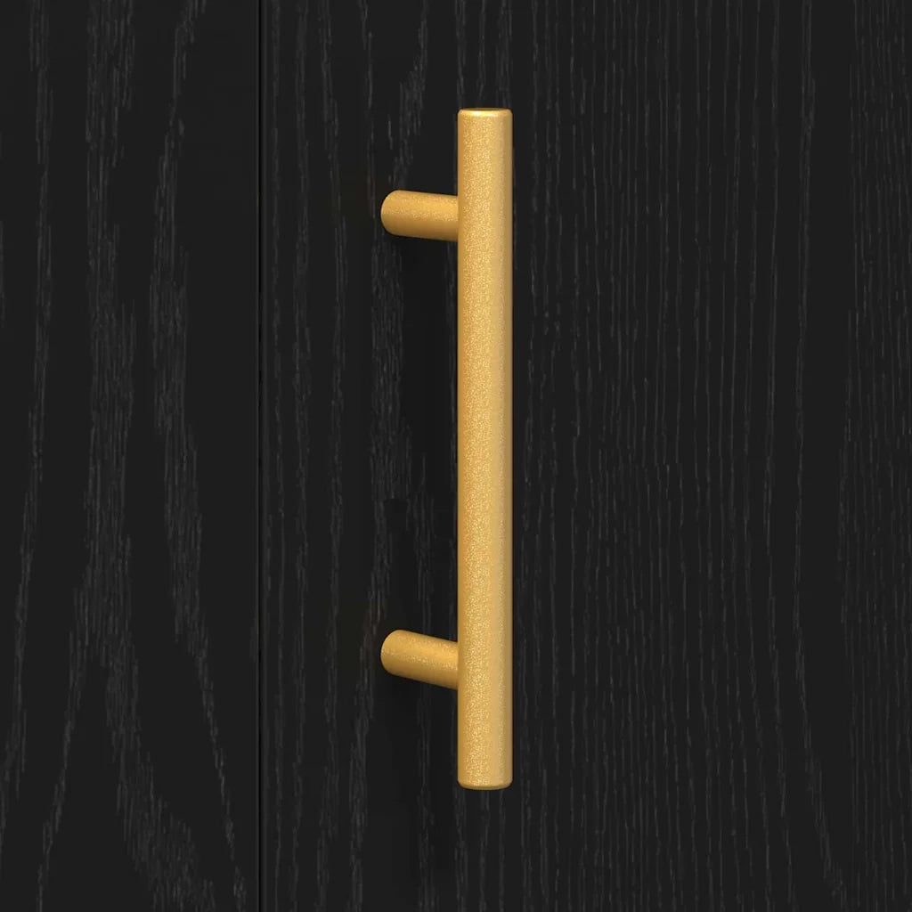 Credenza | Madia | Buffet da pranzo | Armadio da pranzo Rovere Nero 90 x 34 x 80 cm Legno multistrato