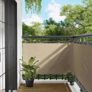 Schermo da balcone Beige 100 x 500 cm Tessuto Oxford