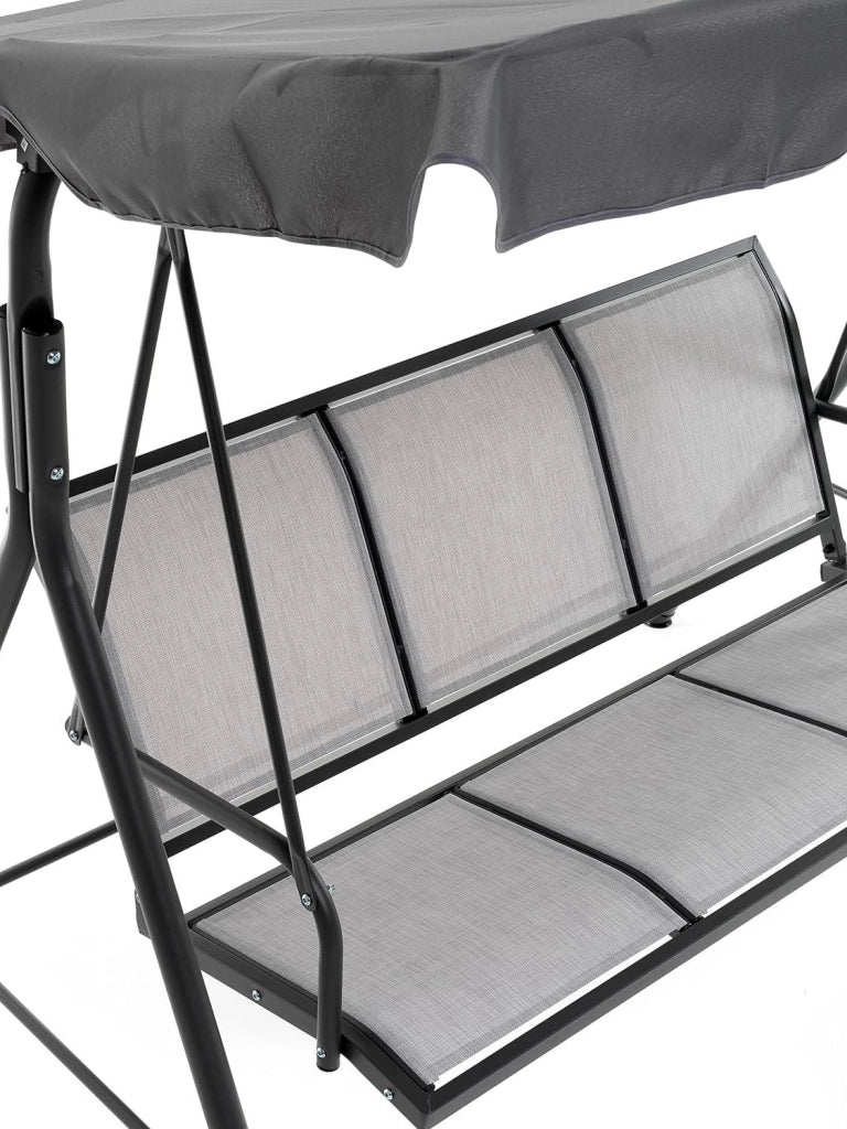 DONDOLO OCEAN 3 POSTI GRIGIO170 X 118 X 155 CM CON SEDUTA E SCHIENALE IN TEXTILENE