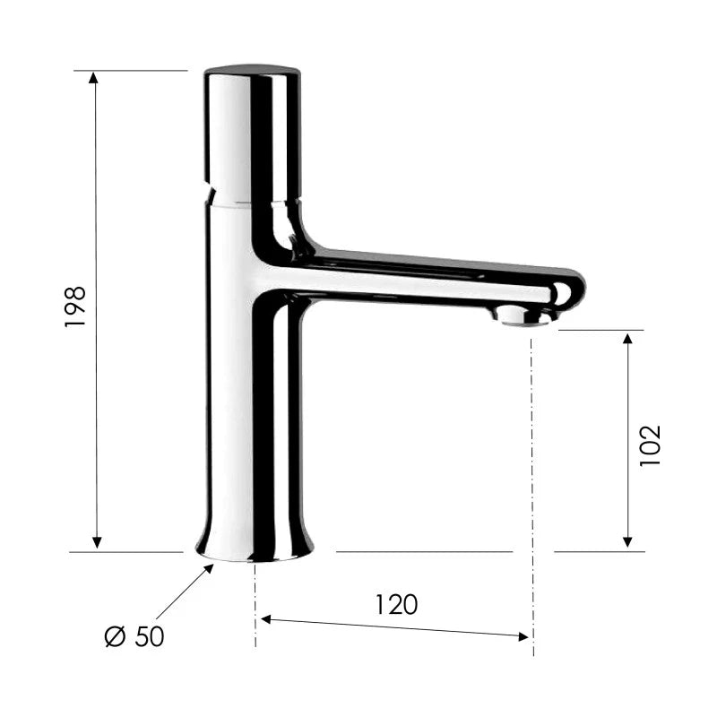 Miscelatore lavabo senza scarico - serie fusion