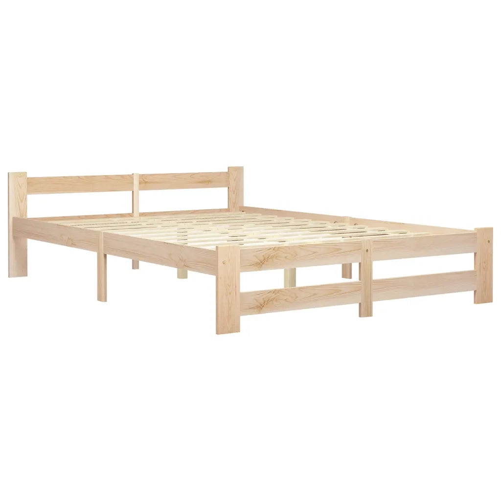 Giroletto senza Materasso-Struttura Letto 140x200 cm in Legno Massello di Pino 790776