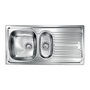 CM Atlantic 100x50 2V Lavello ad incasso Rettangolare Acciaio inossidabile
