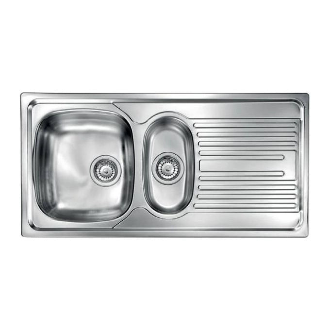 CM Atlantic 100x50 2V Lavello ad incasso Rettangolare Acciaio inossidabile