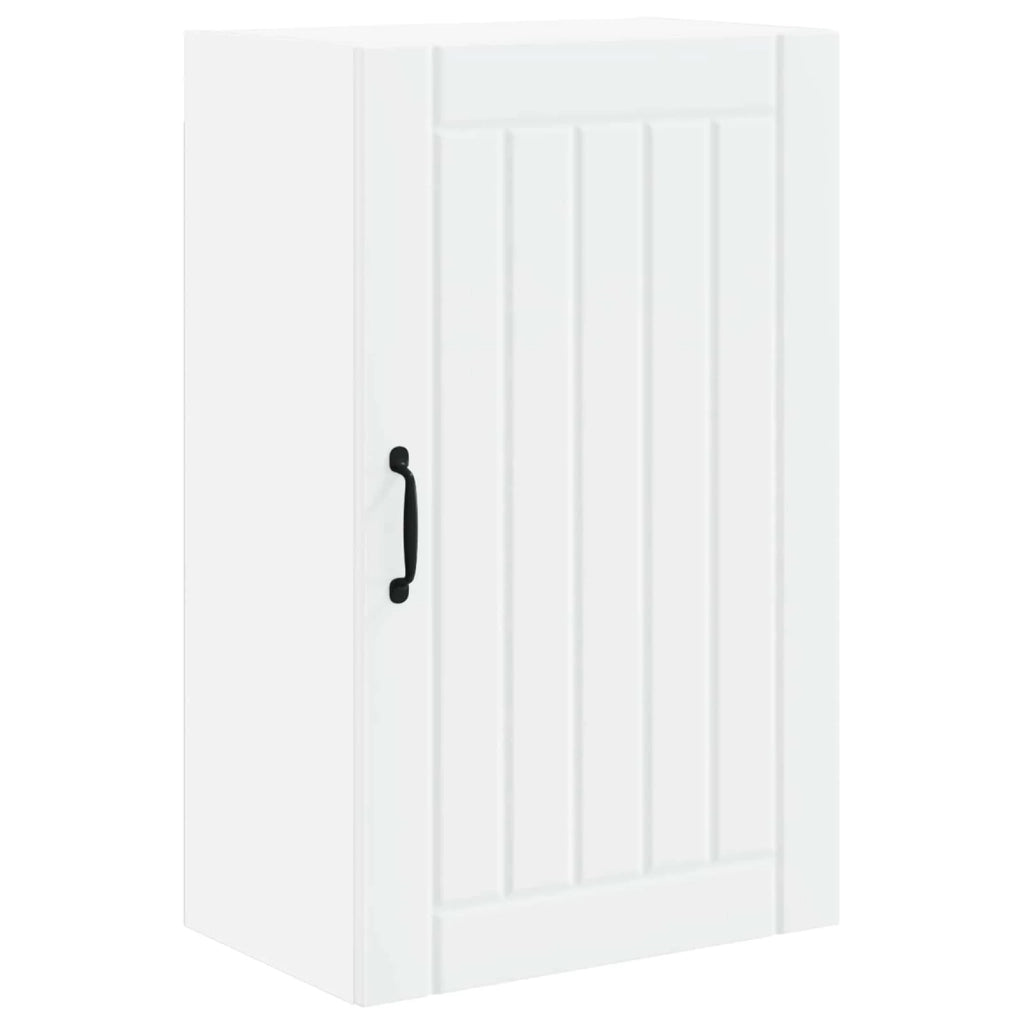 Mobile da cucina rettangolare moderno con pratico spazio contenitivo 50 x 31 x 80 cm legno composito bianco 02_0054052