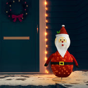 Figura Decorativa Babbo Natale con LED Tessuto Lusso 120 cm 328499