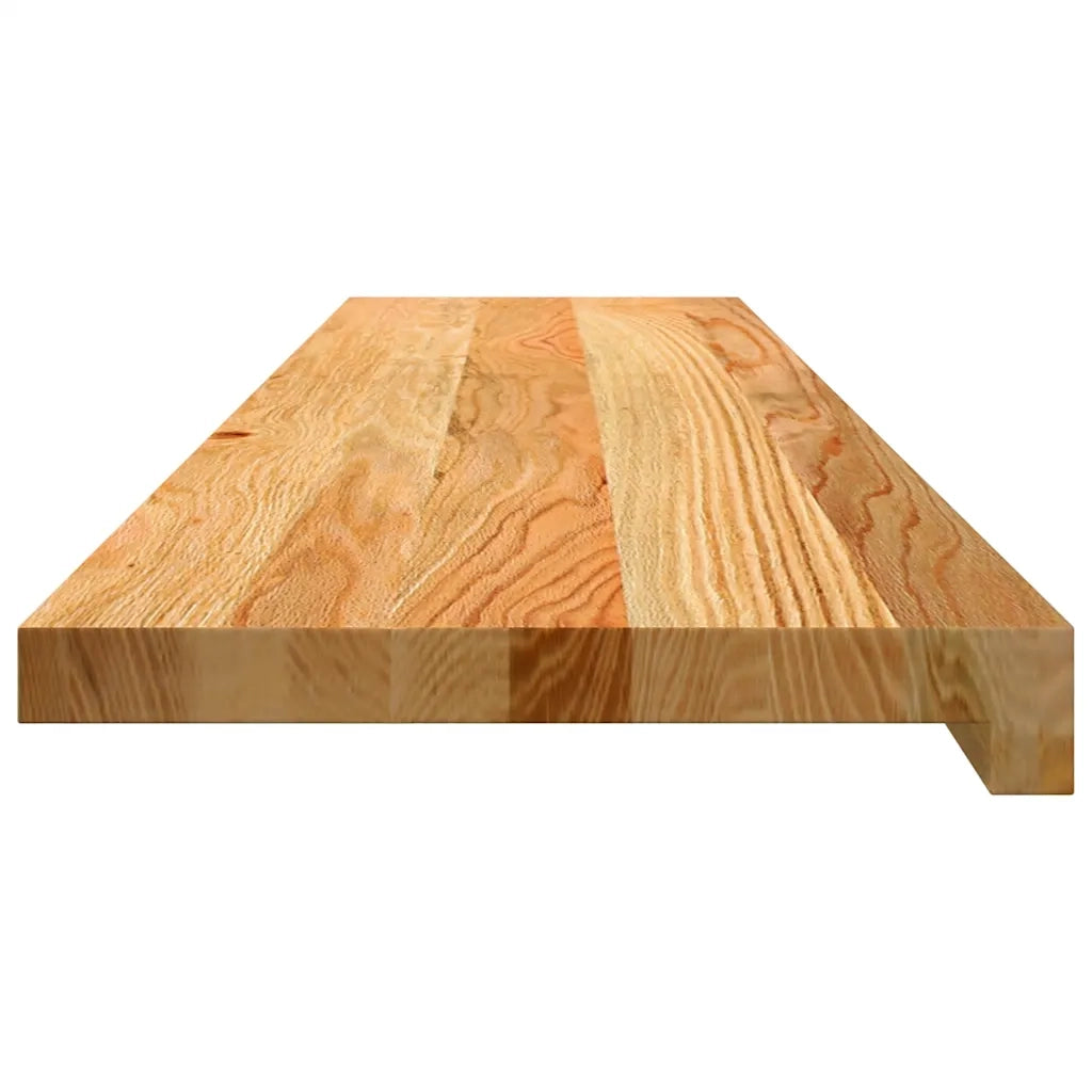 Davanzali 2 pz Marrone Chiaro 110x25x2cm Legno Massello Rovere CFW3147489