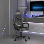 vidaXL Sedia da Gaming Nera e Grigia in Similpelle