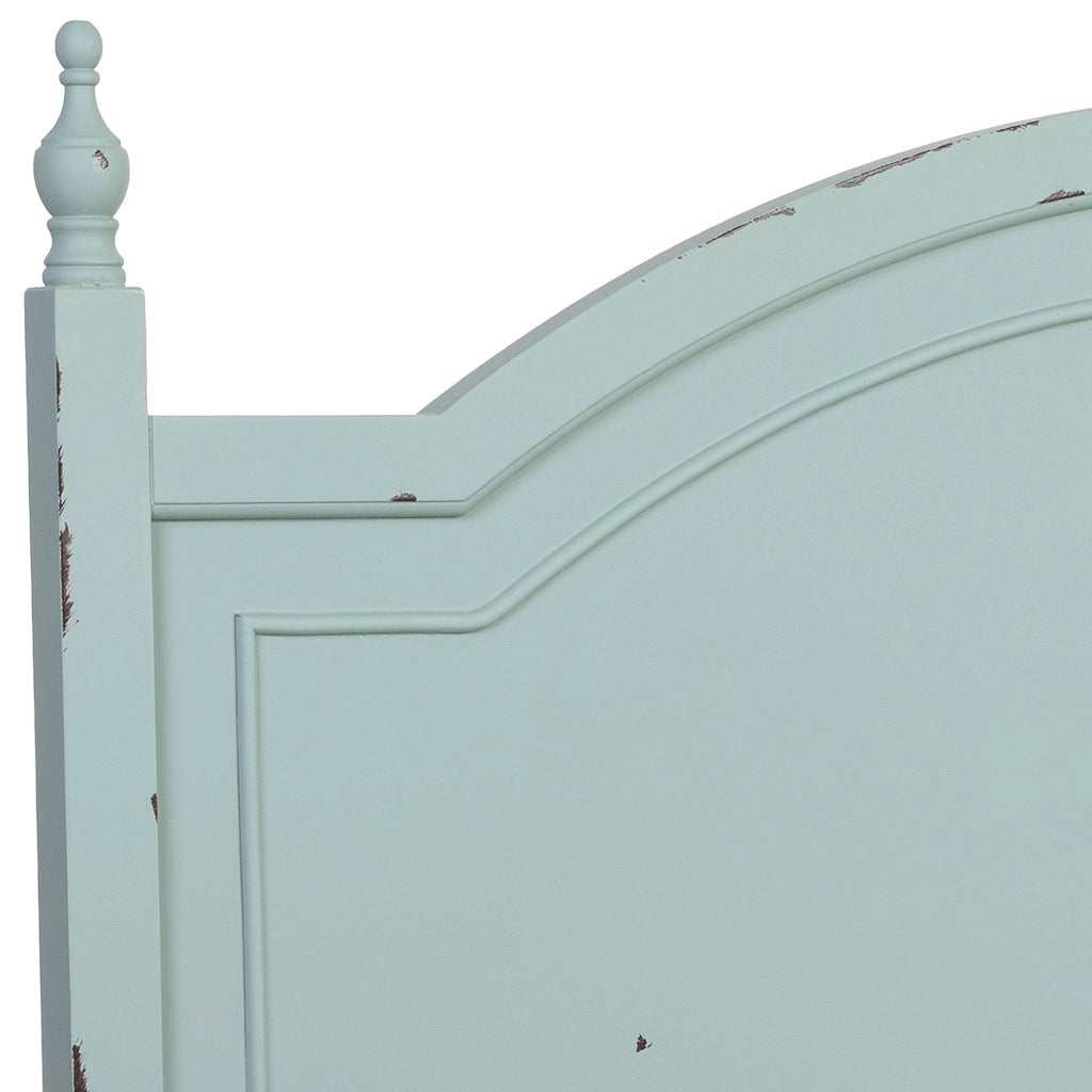 Testiera in legno verde, 150x5x130h cm