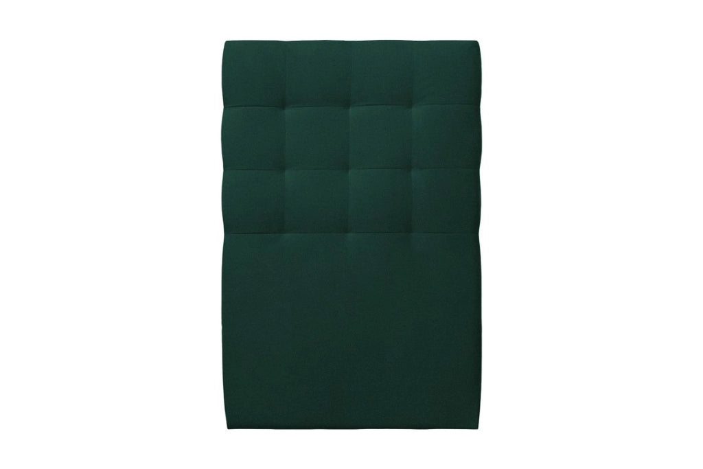 Letto 90x200 cm con testata imbottita - Tessuto velluto