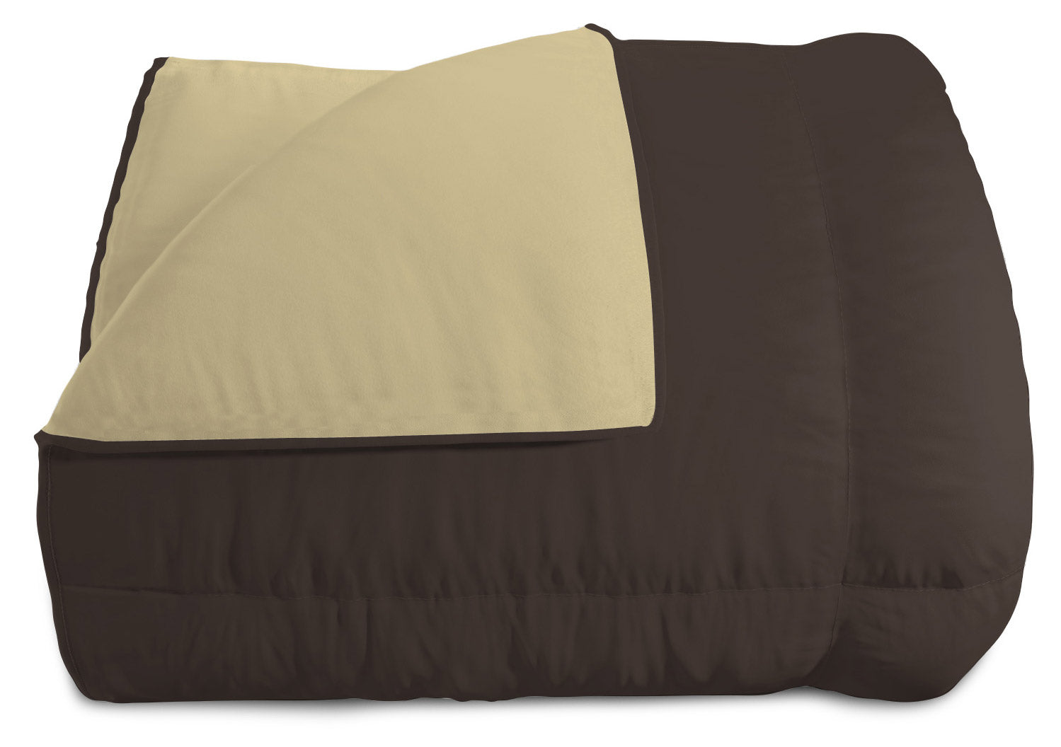 Trapunta Invernale Singola Doubleface 300gr Marrone/Panna