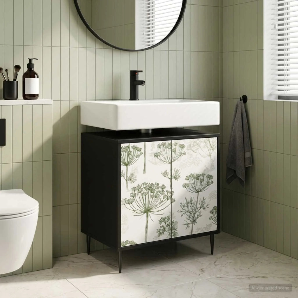 Mobile da Bagno GOTHA Rovere Nero 60 x 40 x 61 cm 8007428