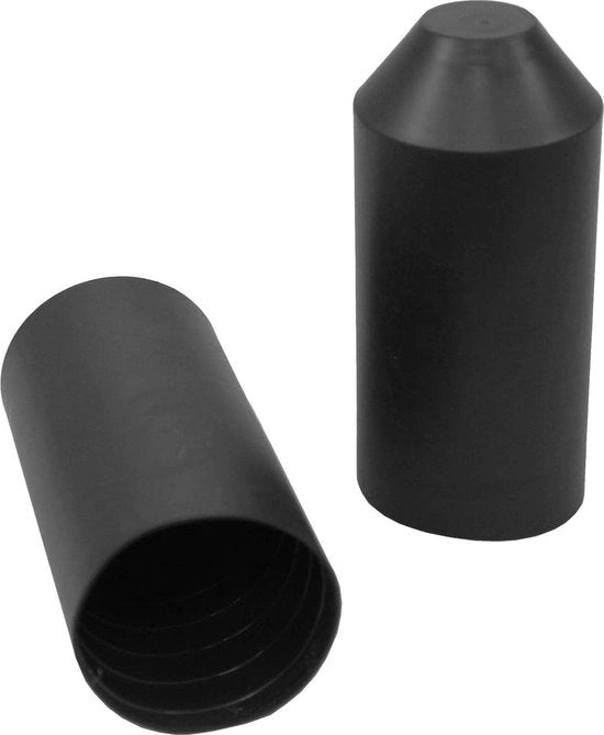 5x cavo a compressione nero con adesivo - rapporto 3:1 - diametro da 40mm a 15mm - lunghezza 96cm - cavi isolati all'estremità