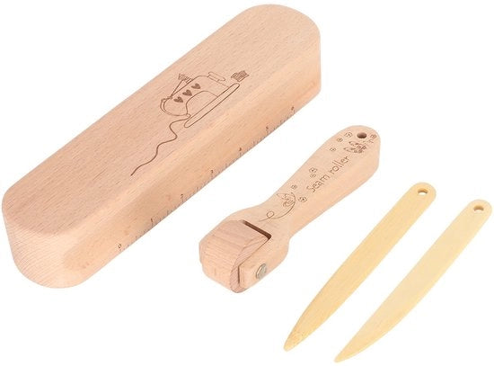 Piastra da stiratura Premium costruzione in legno - Aiutante per cuciture - Attrezzo per cucire - Aiutante per cuciture - Costruzione in bambù/legno - Finissaggio raffinato - Accessorio per cucire