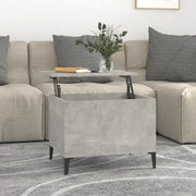 Tavolino Salotto-Tavolino da soggiorno-Tavolo Grigio Cemento 60x44,5x45 cm Legno Multistrato 545925