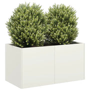 Fioriera Bianca 80x40x40 cm in Acciaio Laminato a Freddo 860669