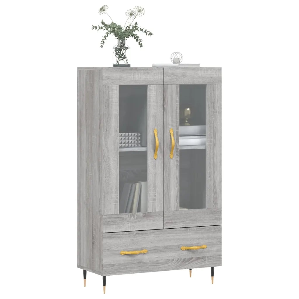 Credenza Grigio Sonoma 69,5x31x115 cm in Legno Multistrato 828282
