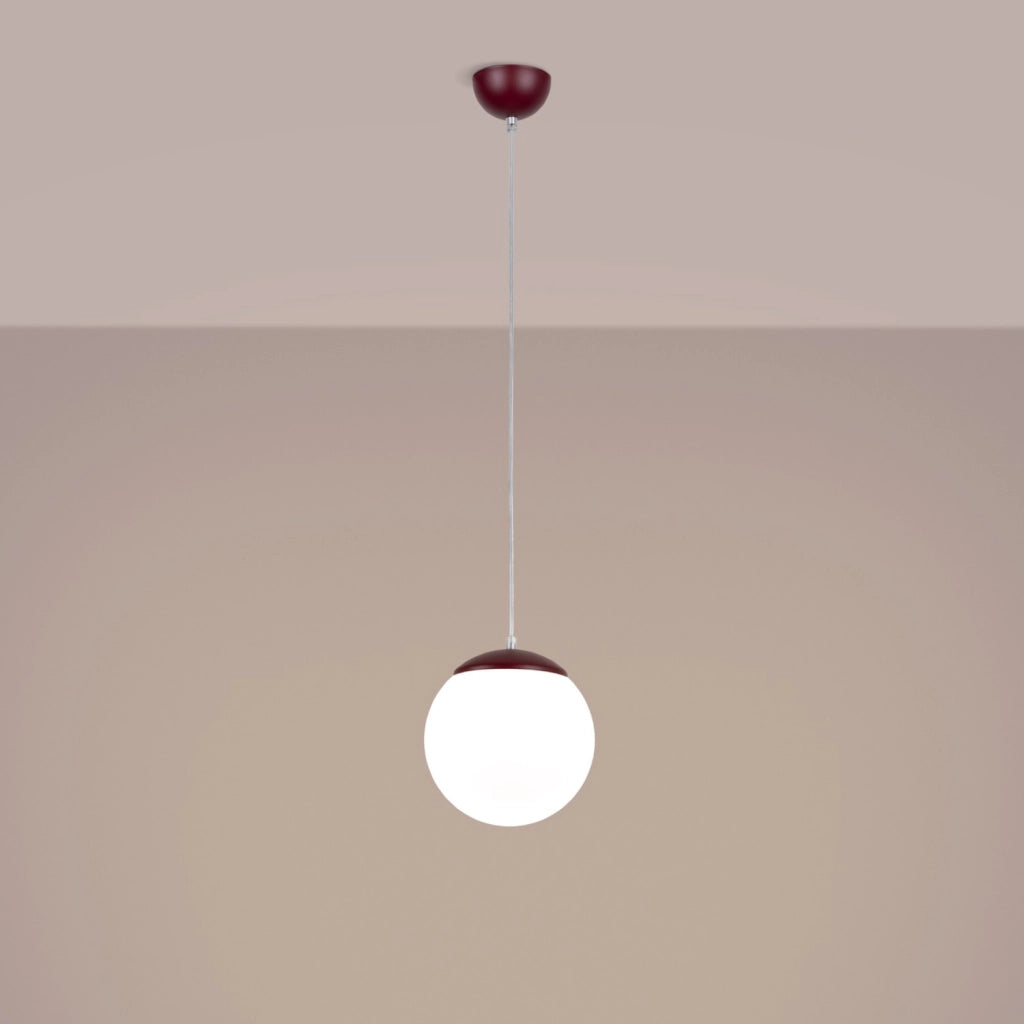 Lampada a sospensione UGO 40 bordeaux