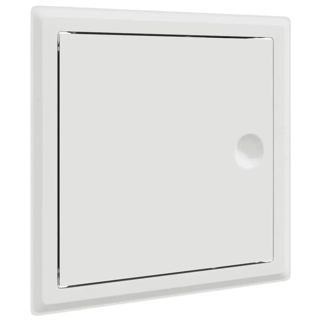vidaXL Pannello di Accesso 2 pcs Bianco 20 x 20 cm Acciaio