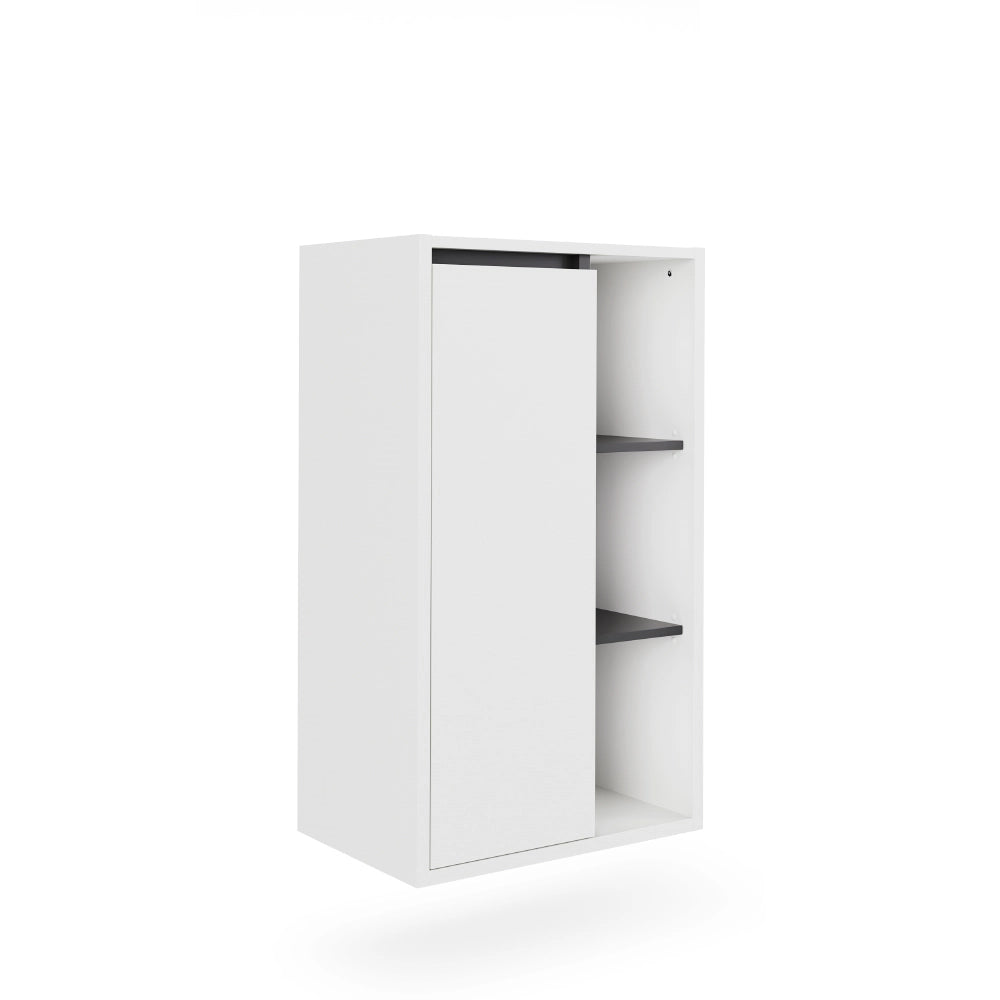 Vicco Mobiletto midi Bianco/Grigio 50 x 86 cm con ripiani aperti
