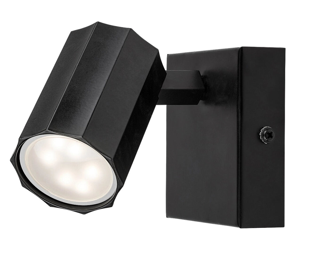 Applique moderna nera cilindrica orientabile GU10 Rabalux