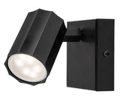 Applique moderna nera cilindrica orientabile GU10 Rabalux
