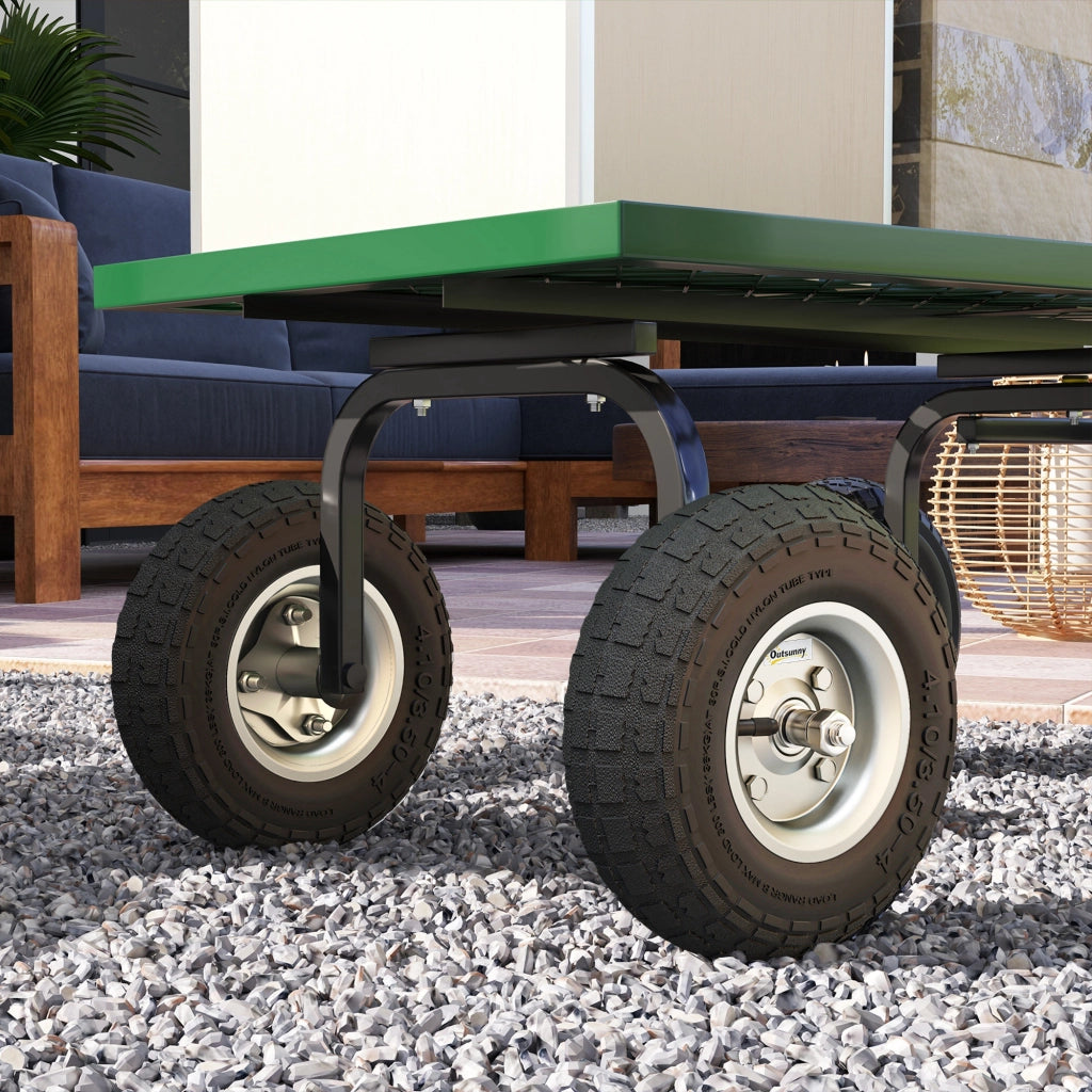 Set di 4 Ruote per Carrello Giardino ¨C zephmum ¨C 16 mm foro