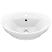 Lavabo ovale di lusso con troppopieno lavabo da appoggio lavabo da bagno arredamento per la casa 58,5 x 39 cm ceramica bianca opaca 02_0002674