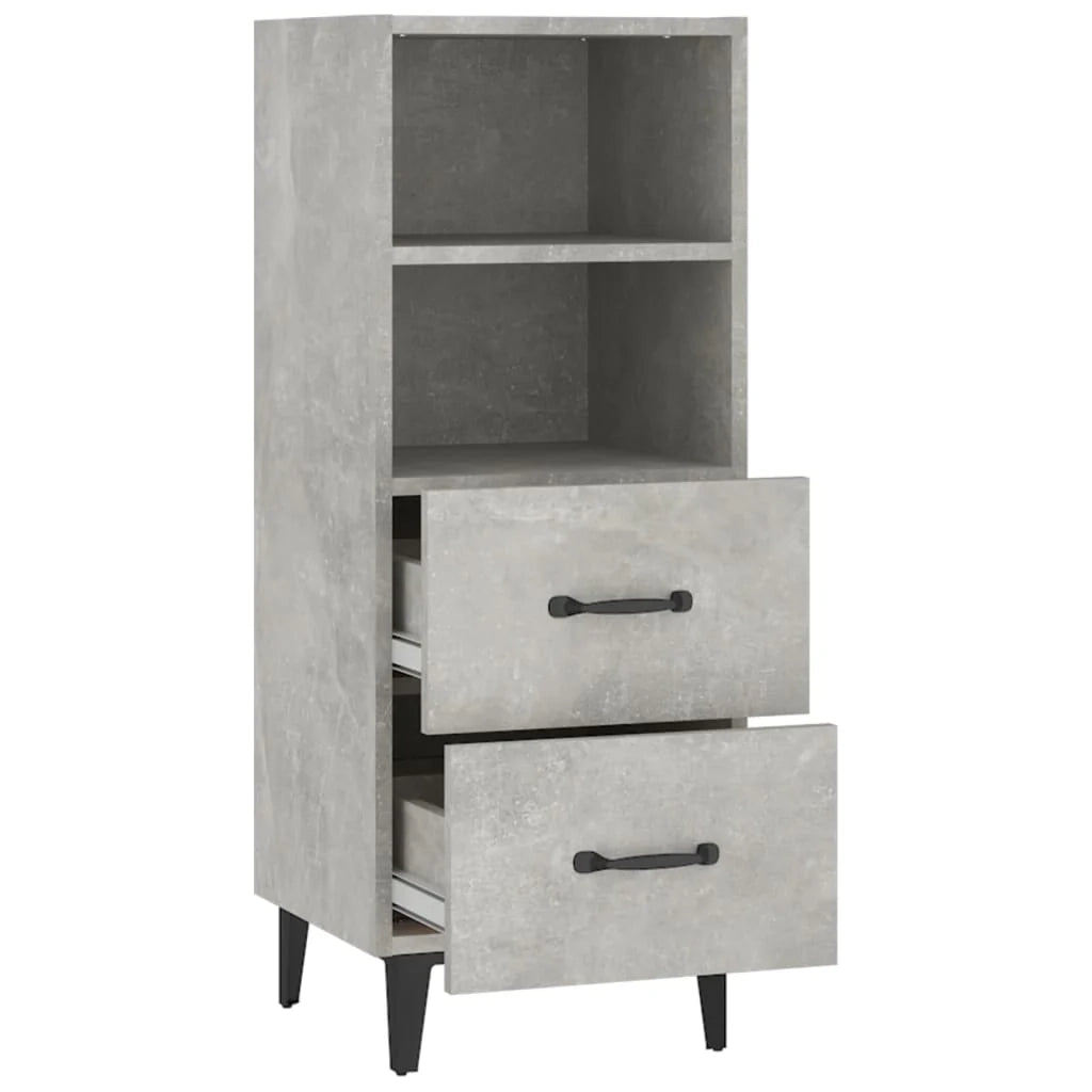 Buffet credenza cassettiera mobiletto mobile contenitore organizer per cucina soggiorno salotto 34,5 x 34 x 90 cm legno ingegnerizzato grigio 02_0031908